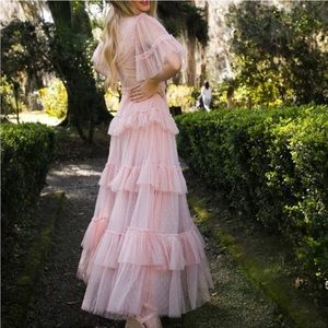 Maxi Whimsical Dress in Blush
